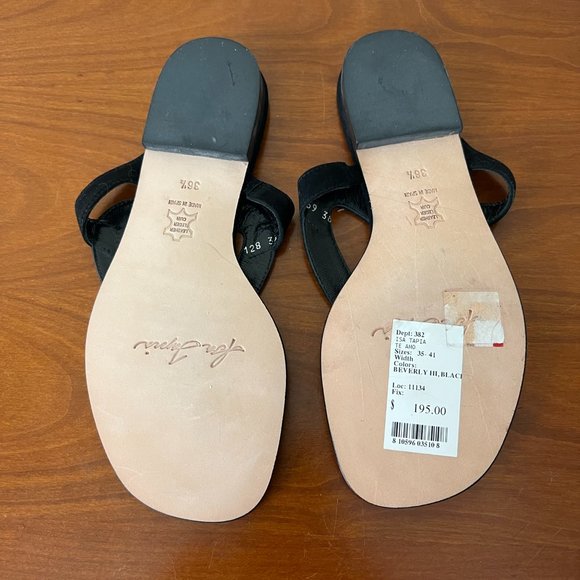 Isa Tapia Black Suede Heart Sandals  Size EU 36 1/2 - Picture 4 of 8